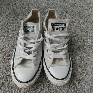light grey/ off white converse